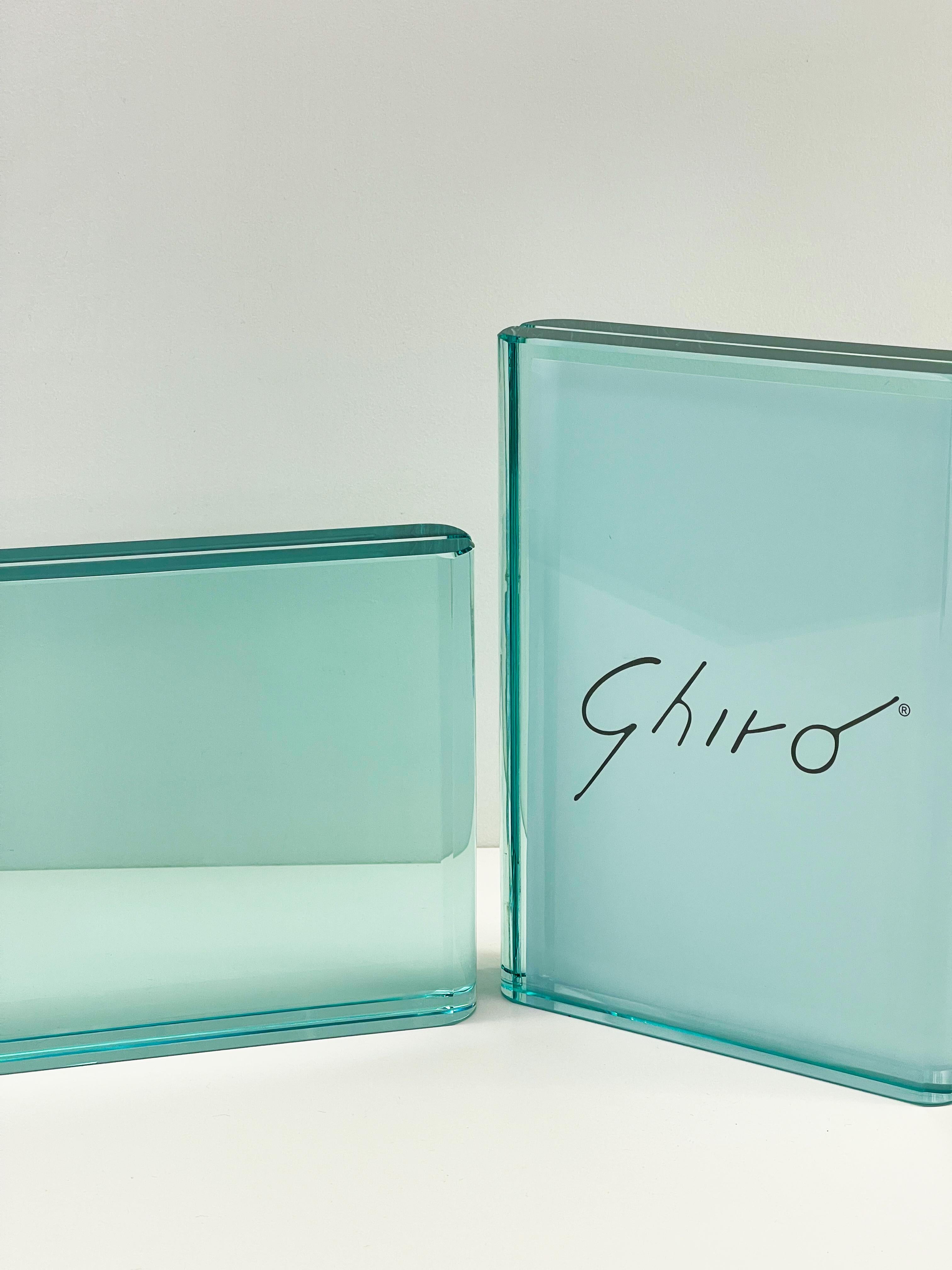 Contemporary Handmade Aquamarine Crystal Horizontal Photo Frame by Ghirò Studio For Sale 2