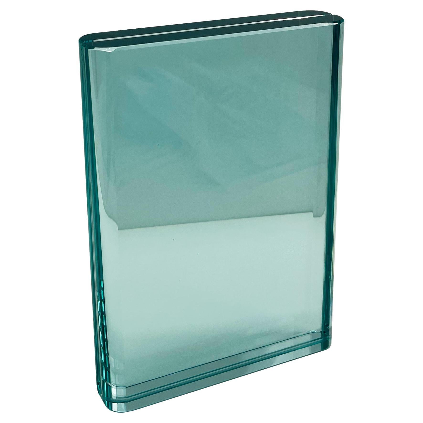 Contemporary Handmade Aquamarine Vertical Crystal Picture Frame by Ghirò Studio
