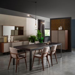 Contemporary by Lucarelli e Rapisarda  Enfilade en bois plaqué acier