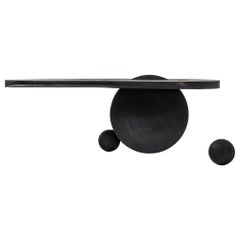 Contemporary Dining Table Console Table Desk Burnt Wood Black by Mircea Anghel