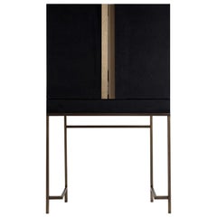Contemporary by Studio Oxi Dresser Cabinet Wood Dressing Cabinet Mirror Steel