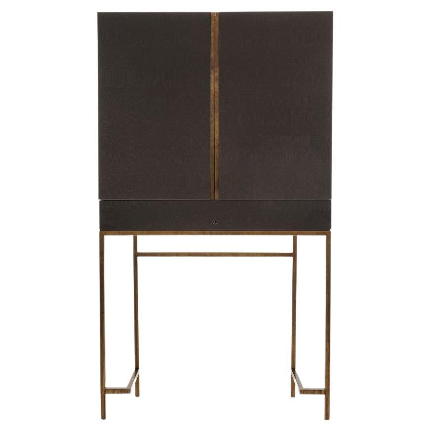 Contemporary by Studio Oxi Dresser Cabinet Wood Dressing Cabinet Mirror Steel