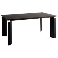 Contemporary by Studio Oxi Table Wood Veneer Table Wood Steel