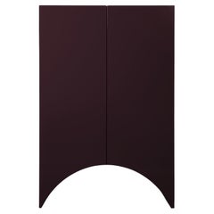 Armario Contemporáneo 'Puentes' de Muller Van Severen, Grande, Arco, Berenjena