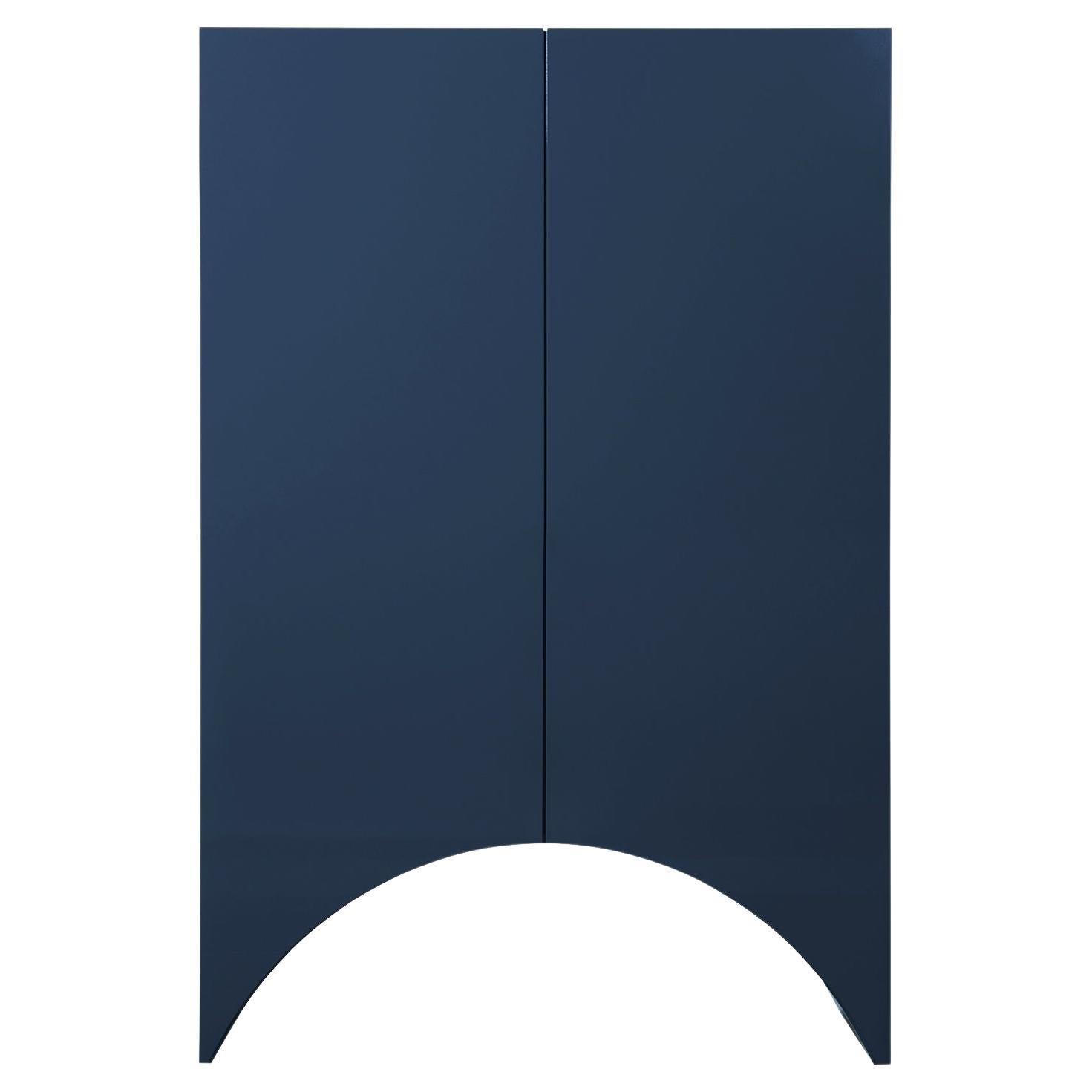Cabinet contemporain 'Bridges' de Muller Van Severen, grand, arc, bleu en vente