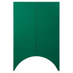 Cabinet contemporain 'Bridges' par Iler Van Severen, grand, arc, vert