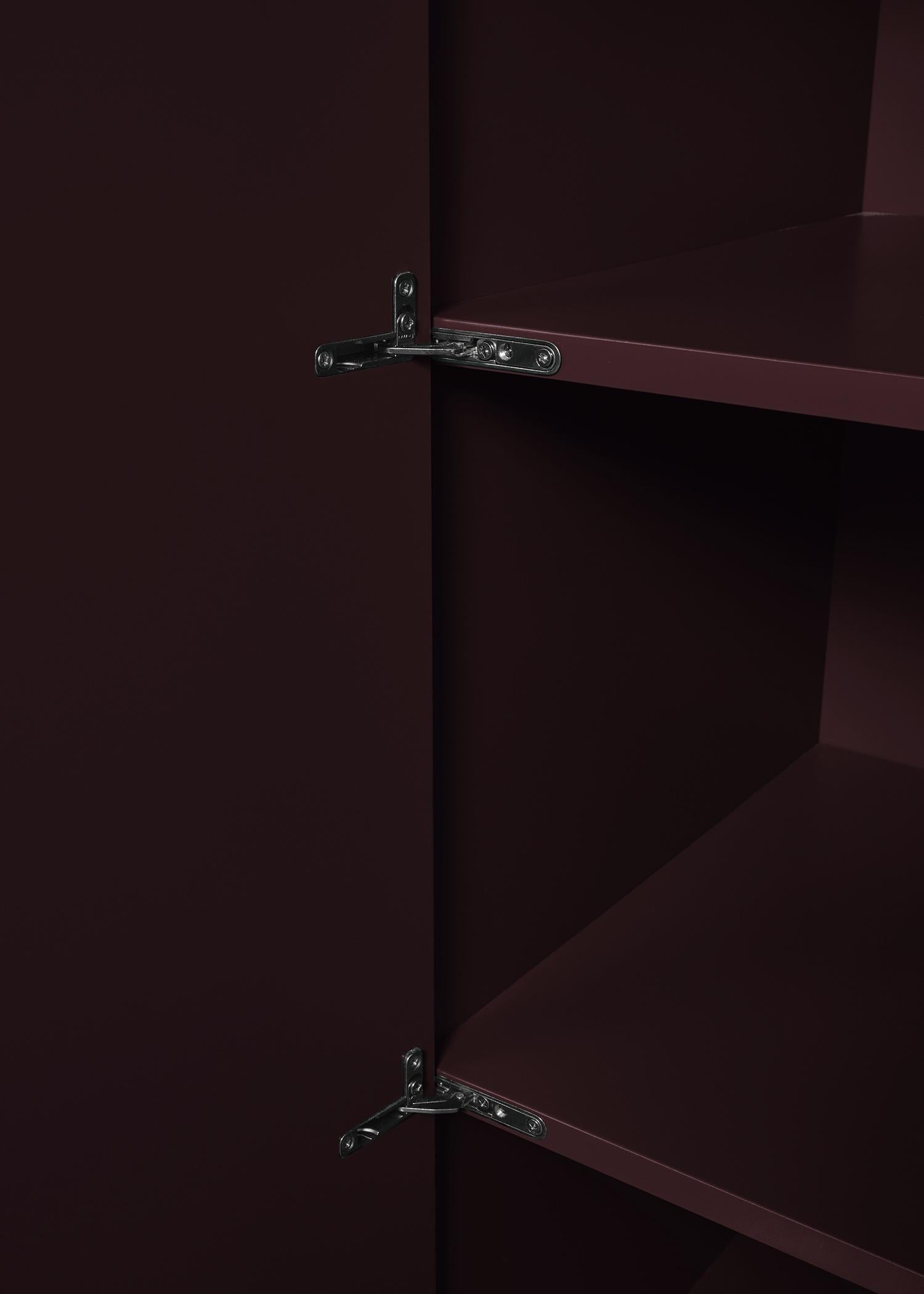 Espagnol Cabinet contemporain 'Bridges' by Muller Van Severen, Small, Arch, Aubergine en vente