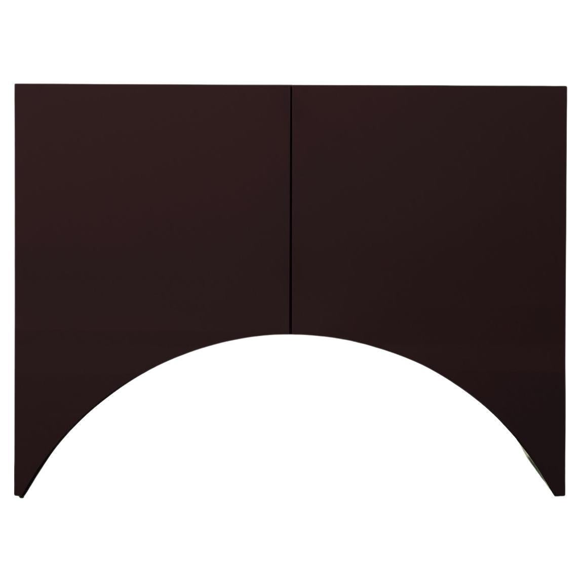 Cabinet contemporain 'Bridges' by Muller Van Severen, Small, Arch, Aubergine