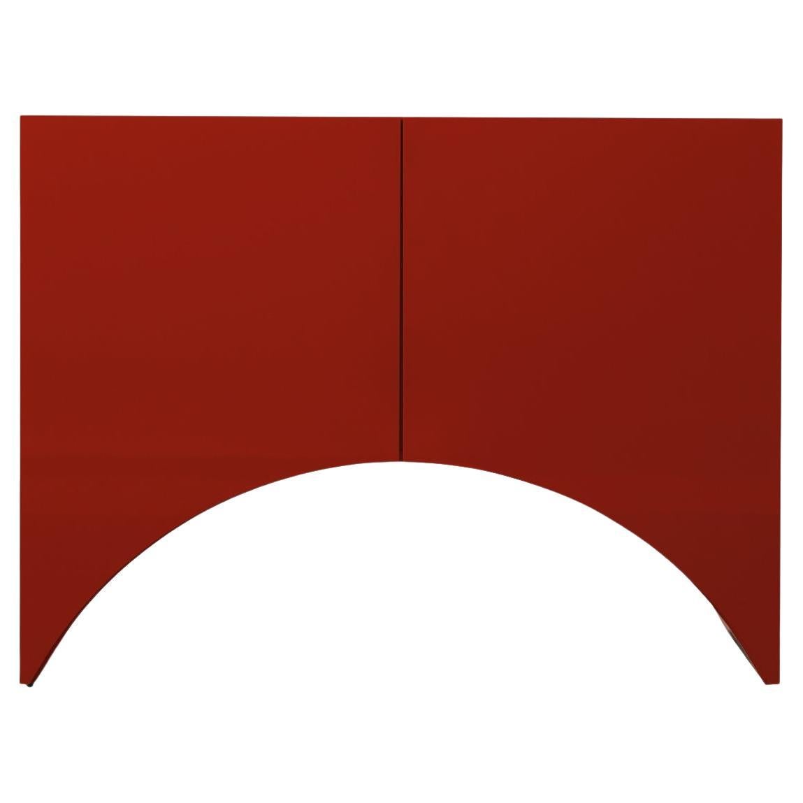Cabinet contemporain 'Bridges' de Muller Van Severen, petit, arc, rouge en vente