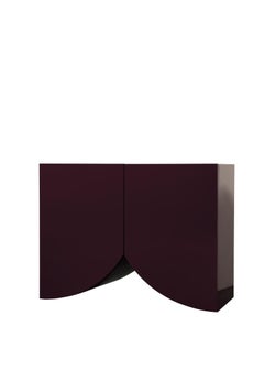 Contemporary Cabinet 'Bridges' by Muller Van Severen, Small, Curtain, Aubergine