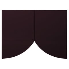 Zeitgenössisches Kabinett 'Bridges' von Muller Van Severen, klein, Vorhang, aubergine