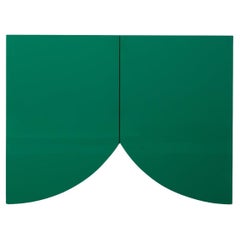 Cabinet contemporain 'Bridges' de Muller Van Severen, petit, rideau, vert