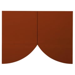 Cabinet contemporain 'Bridges' de Muller Van Severen, petit, rideau, rouge