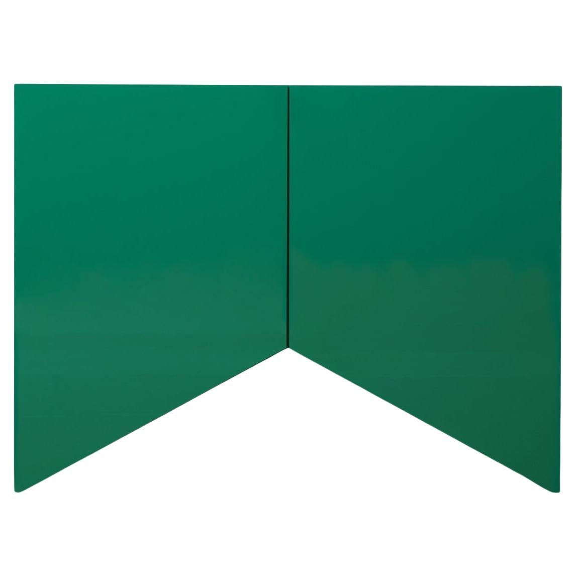 Contemporary Cabinet 'Bridges' by Muller Van Severen, Small, Triangle, Green