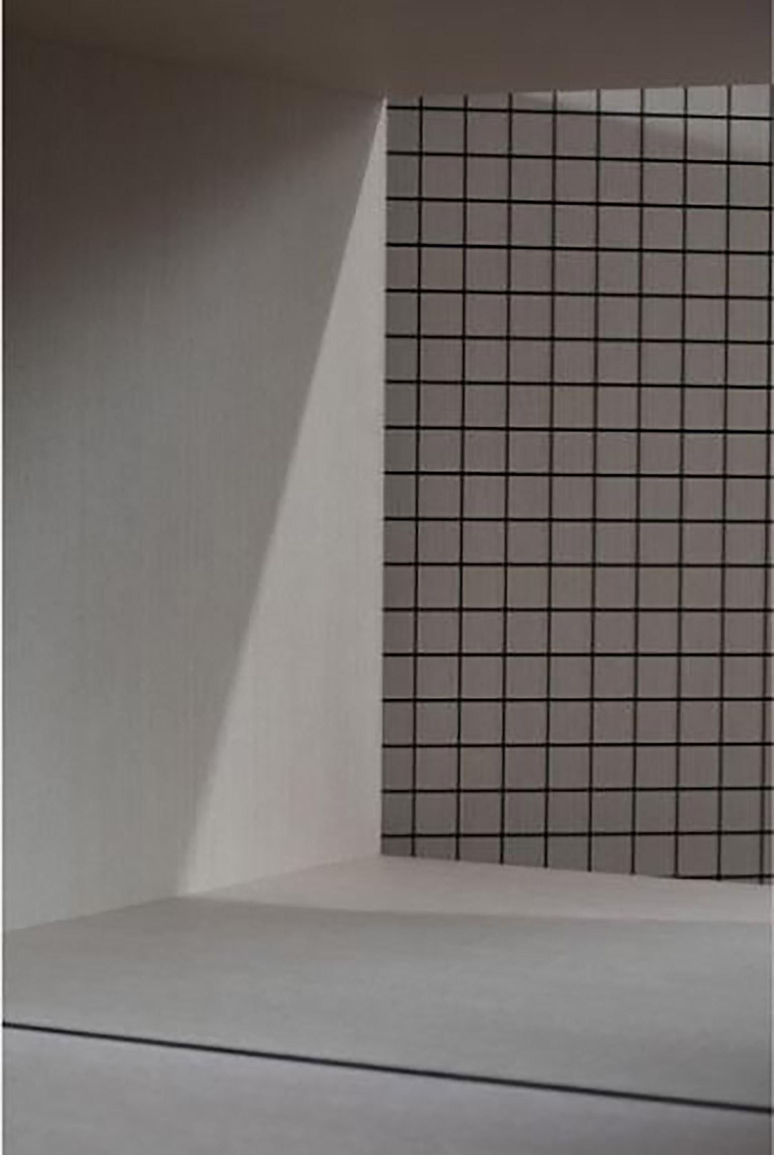 XXIe siècle et contemporain Cabinet contemporain:: texture de surface à carreaux imprimés:: structure inspirée du Bauhaus en vente