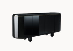Contemporary Cabinet 'Explorer' by BD Barcelona, Black, 184 medium