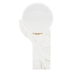 Contemporary Calacata Gold Marble Table Lamp by Masquespacio Contemporary Calacata Gold Marble Table Lamp by Masquespacio