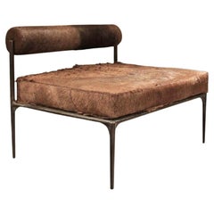 Contemporary Camel Upholstered Bench, Alchemy Bench by Rick Owens