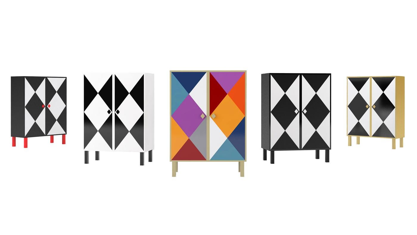 Modern Contemporary Camicia Corta Cabinet in Aluminium by Altreforme For Sale