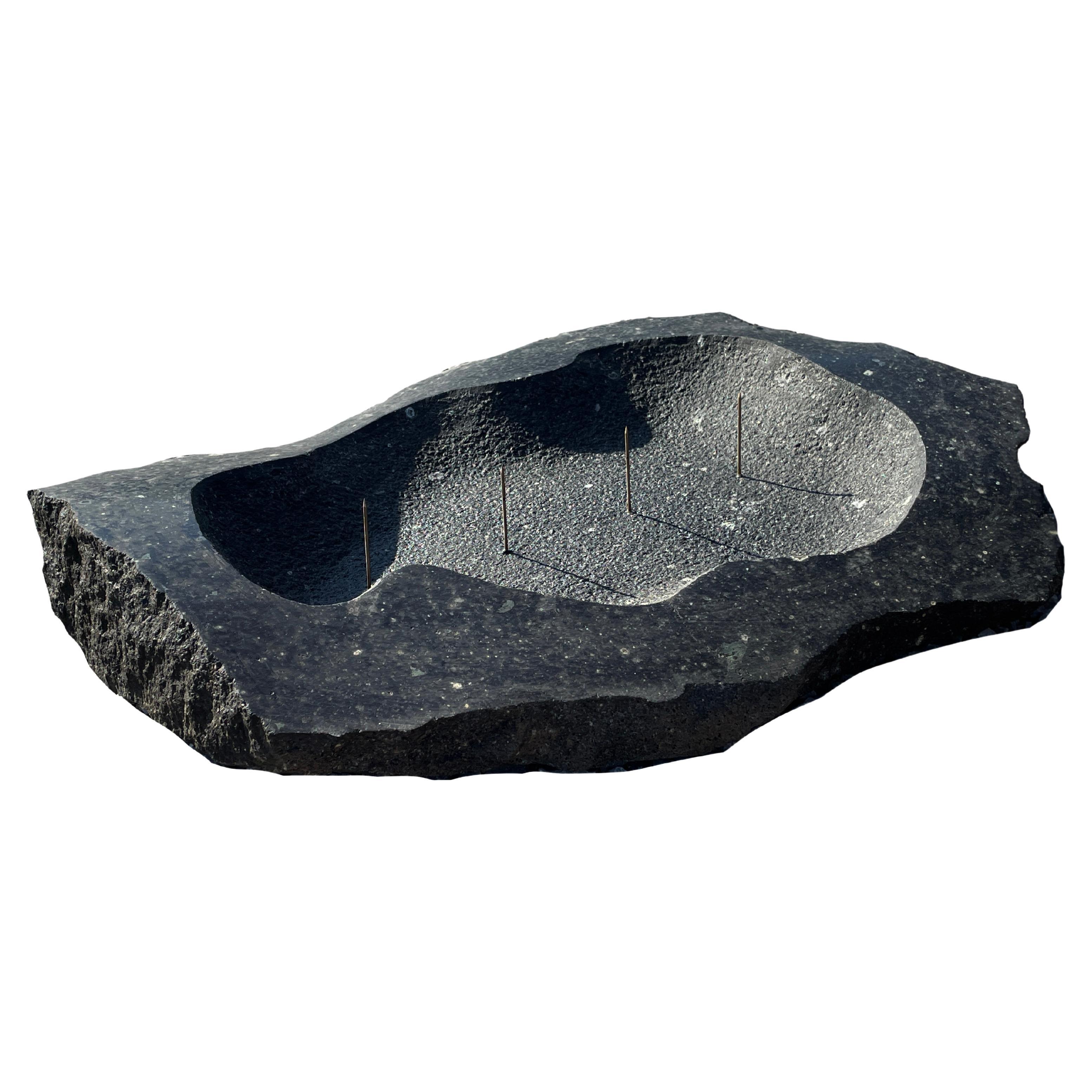 Contemporary Candelabra from Granite Stone by Desia Ava