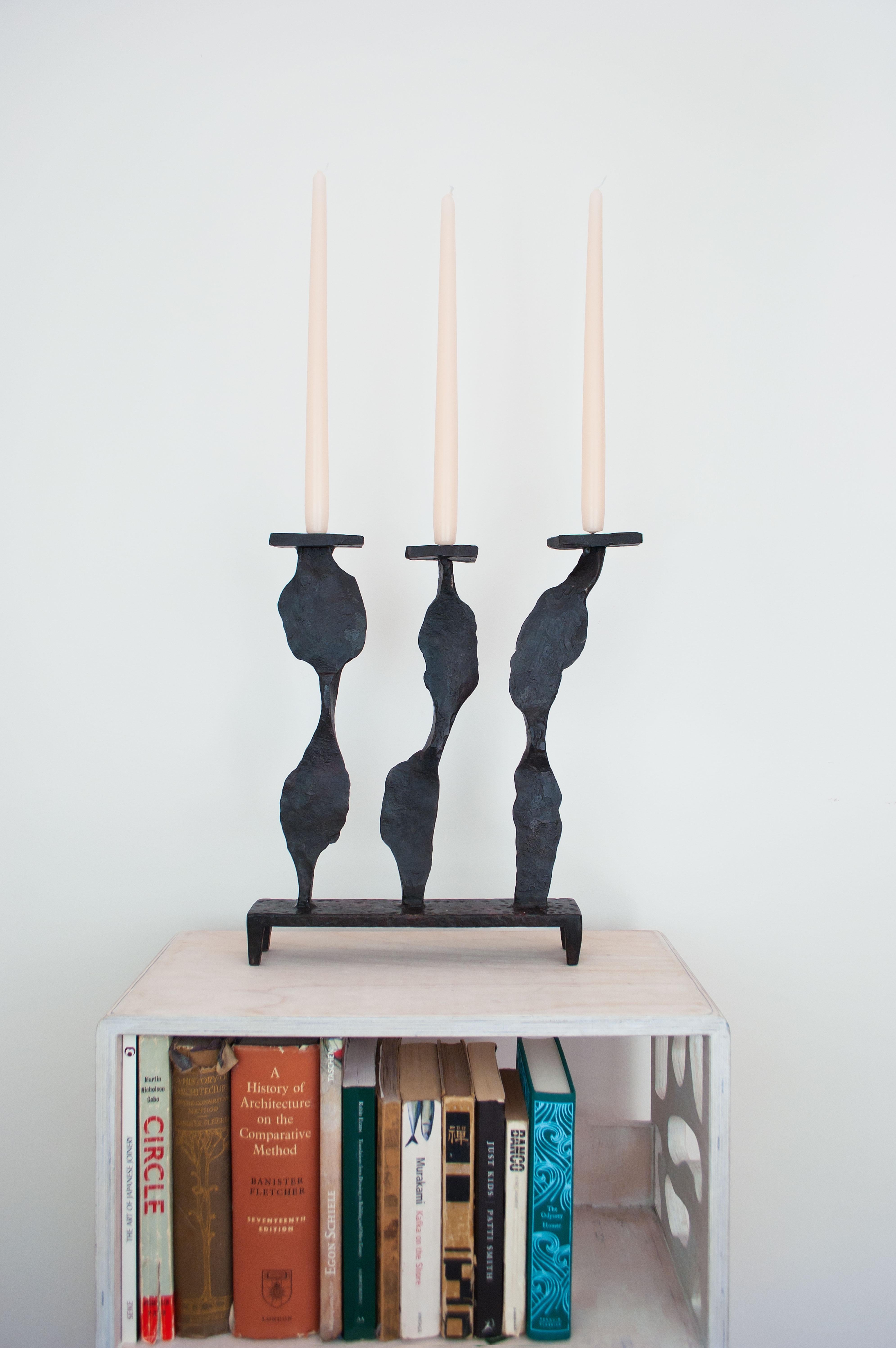 Modern Contemporary Candleholder Inspired by A. Giacometti