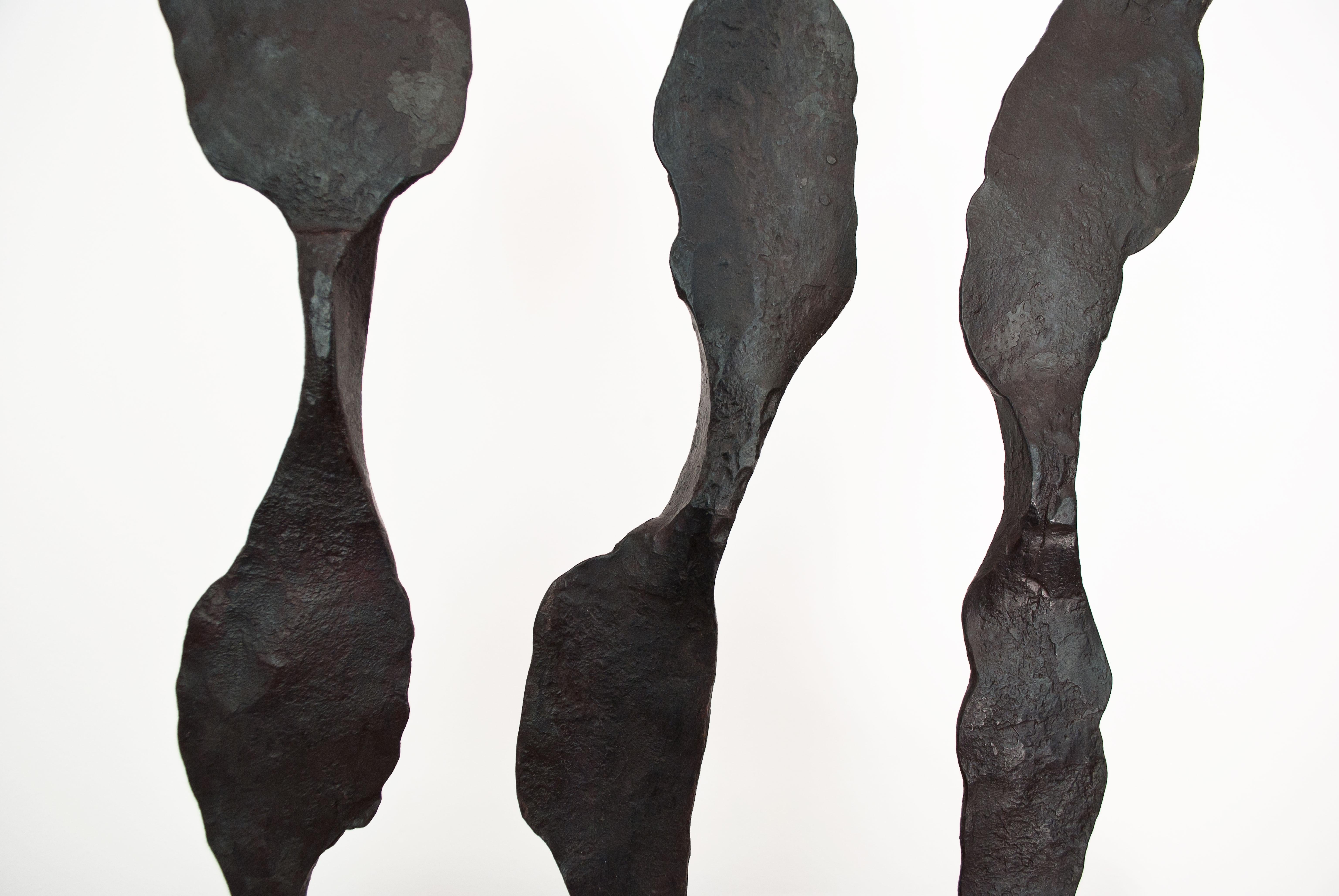 Forged Contemporary Candleholder Inspired by A. Giacometti