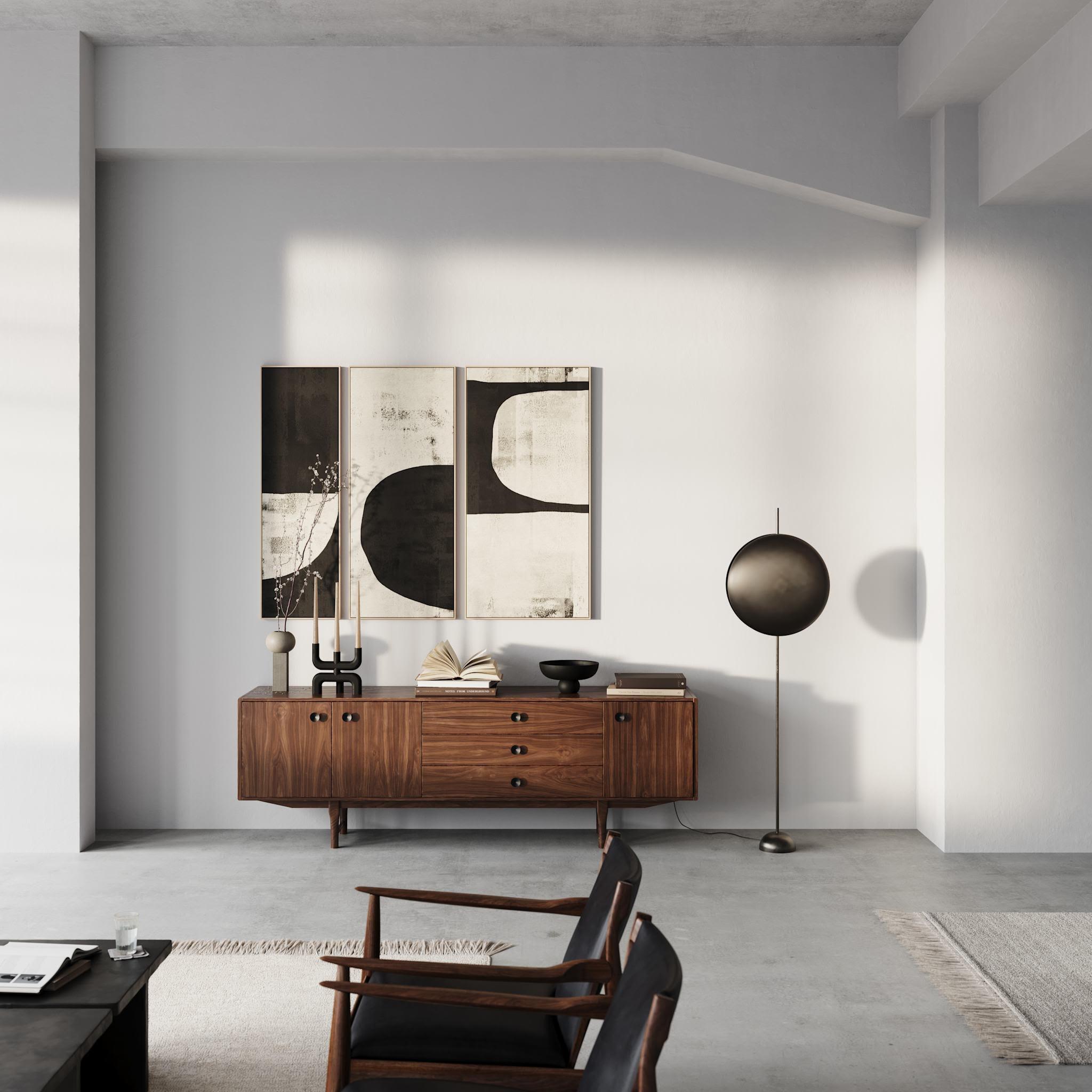 Contemporary Candleholder, Schwarze Keramik, Contemporary Art. (Französisch) im Angebot