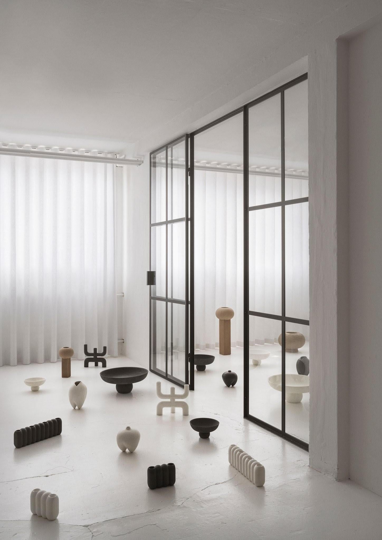Contemporary Candleholder, Schwarze Keramik, Contemporary Art. im Zustand „Neu“ im Angebot in Saint-Ouen, FR