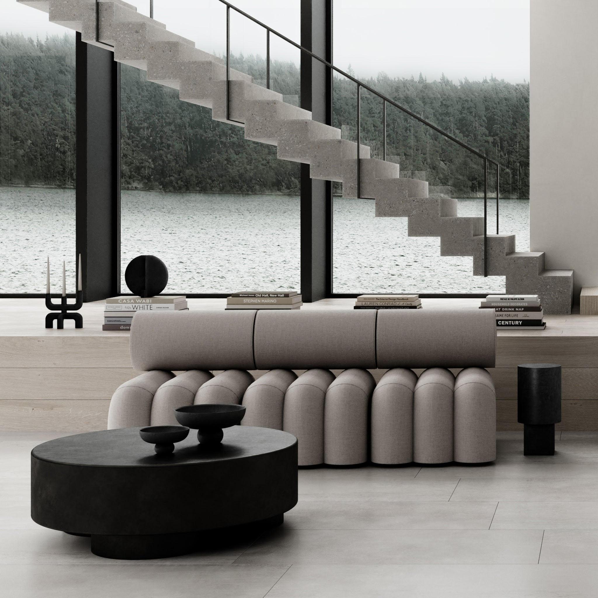 Contemporary Candleholder, Schwarze Keramik, Contemporary Art. (21. Jahrhundert und zeitgenössisch) im Angebot