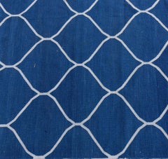 Contemporary Capri Indian Dhurrie Handmade Rug by Doris Leslie Blau
