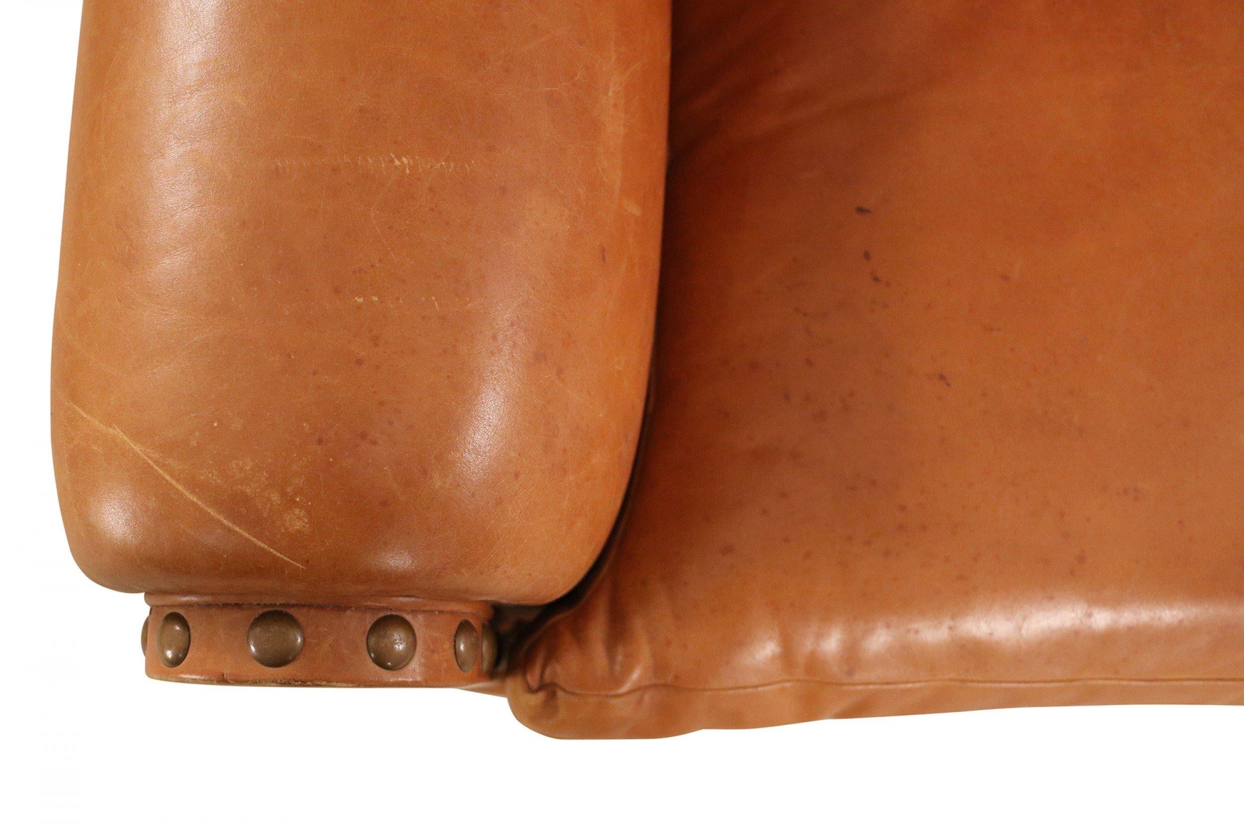 single cushion leather sofa