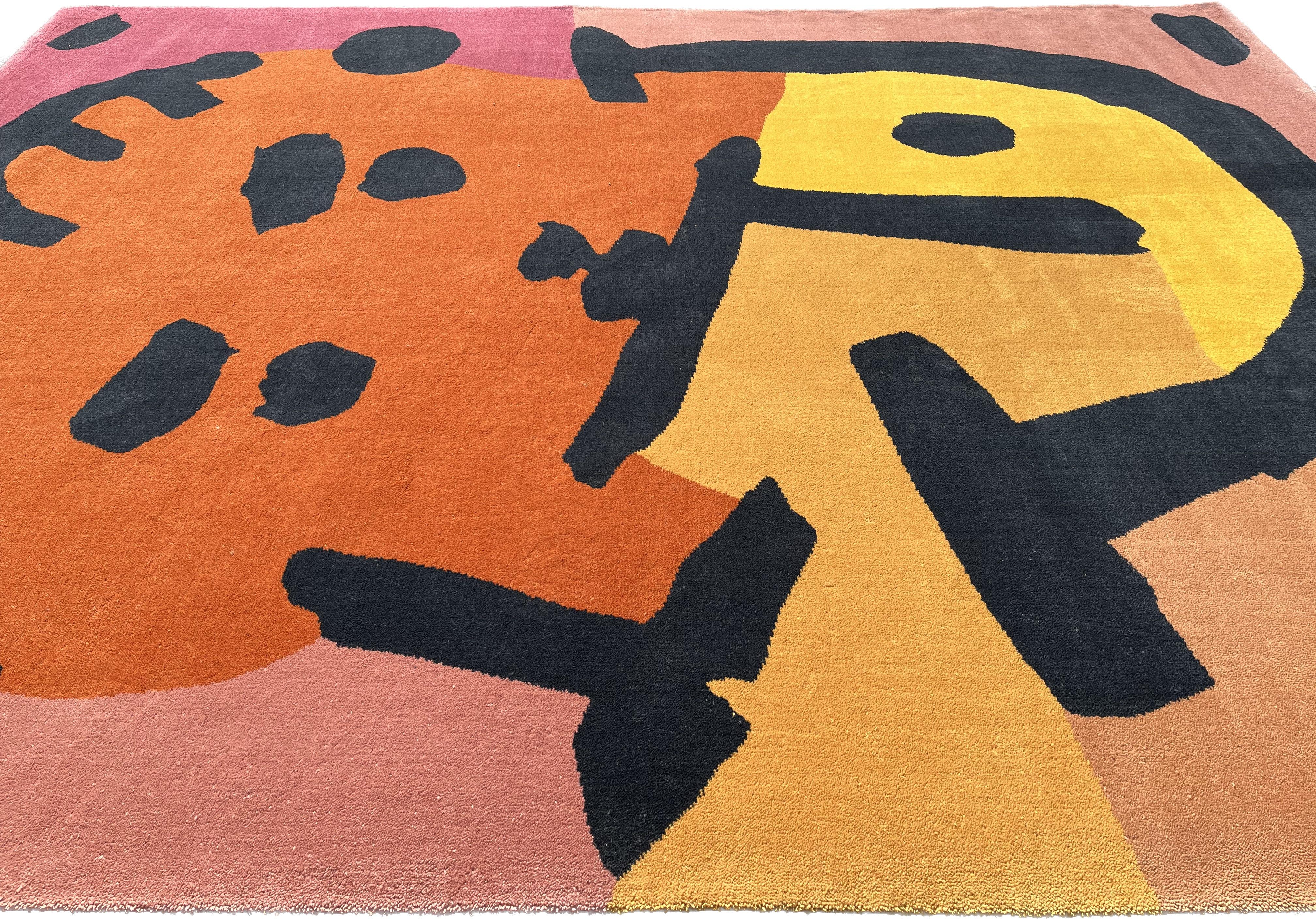 Wool Contemporary Carpet, After the Artist Paul Klee 