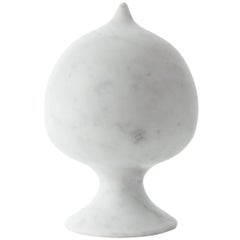 Contemporary Carrara Marble Pumo Sculpture