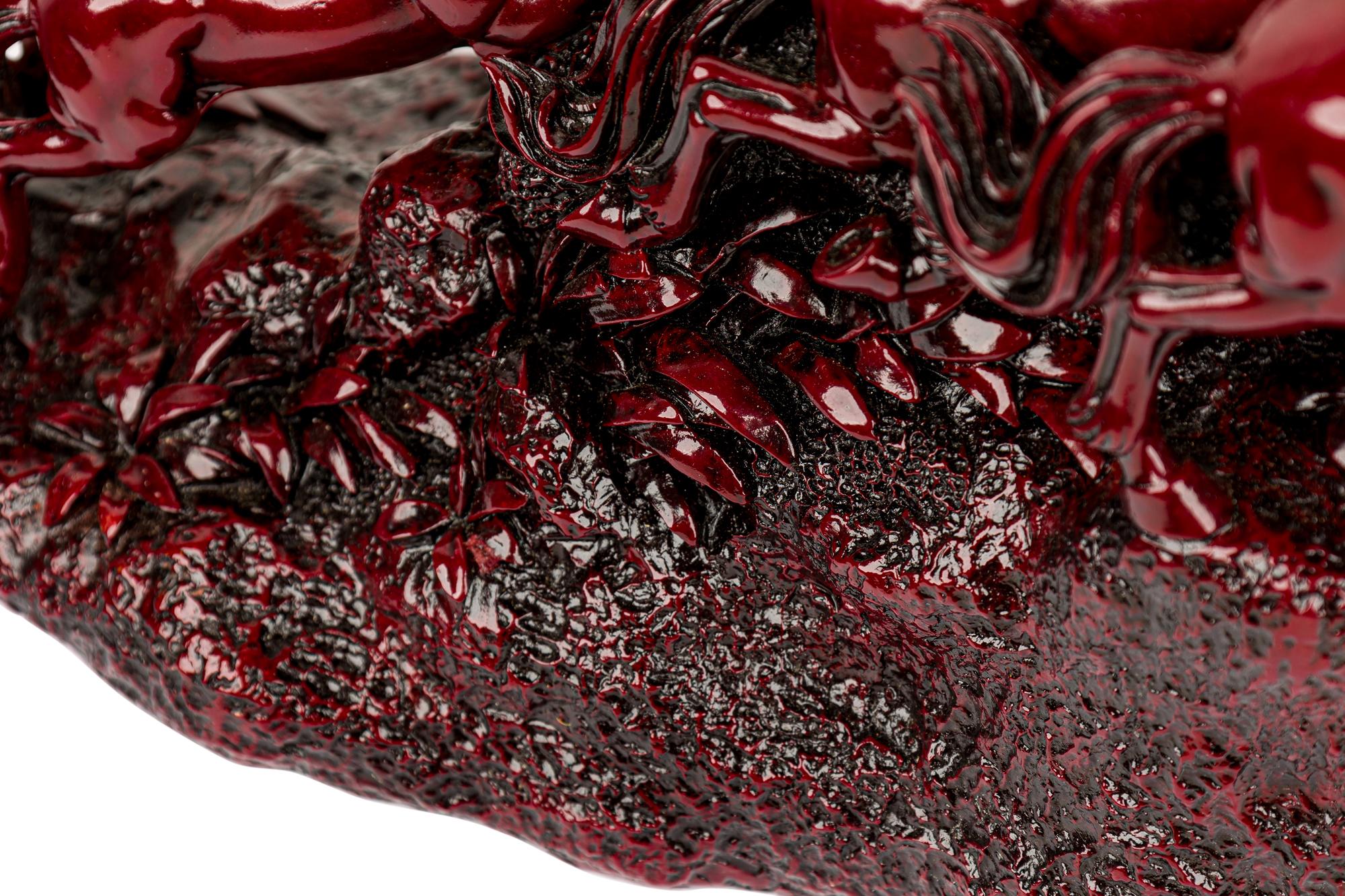 Représentation sculptée contemporaine de chevaux au galop en vente 3