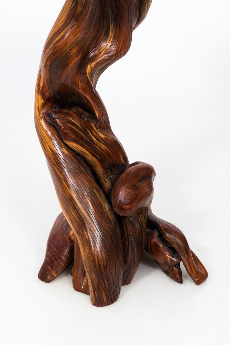 Contemporary Carved Root Pedestal by Lee Kern at 1stDibs