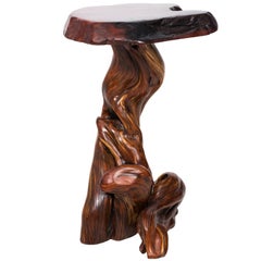 Contemporary Carved Root Pedestal by Lee Kern