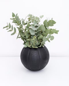 Contemporary Cast Bronze Basketball Vase by Ulrik Weck