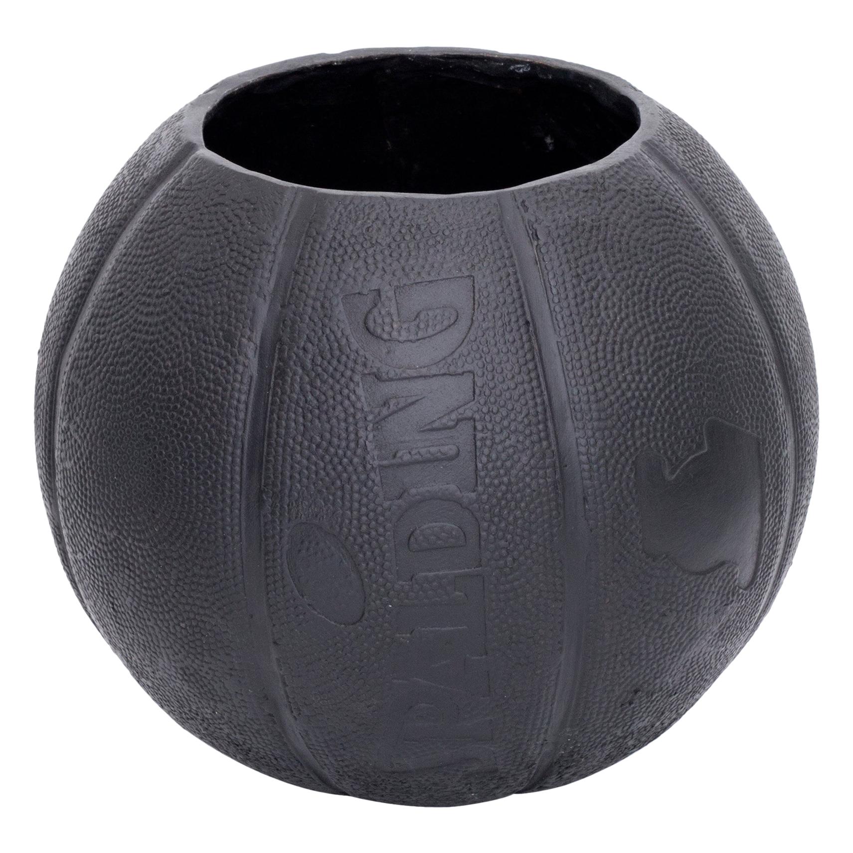 Contemporary Cast Bronze Basketball Vase by Ulrik Weck