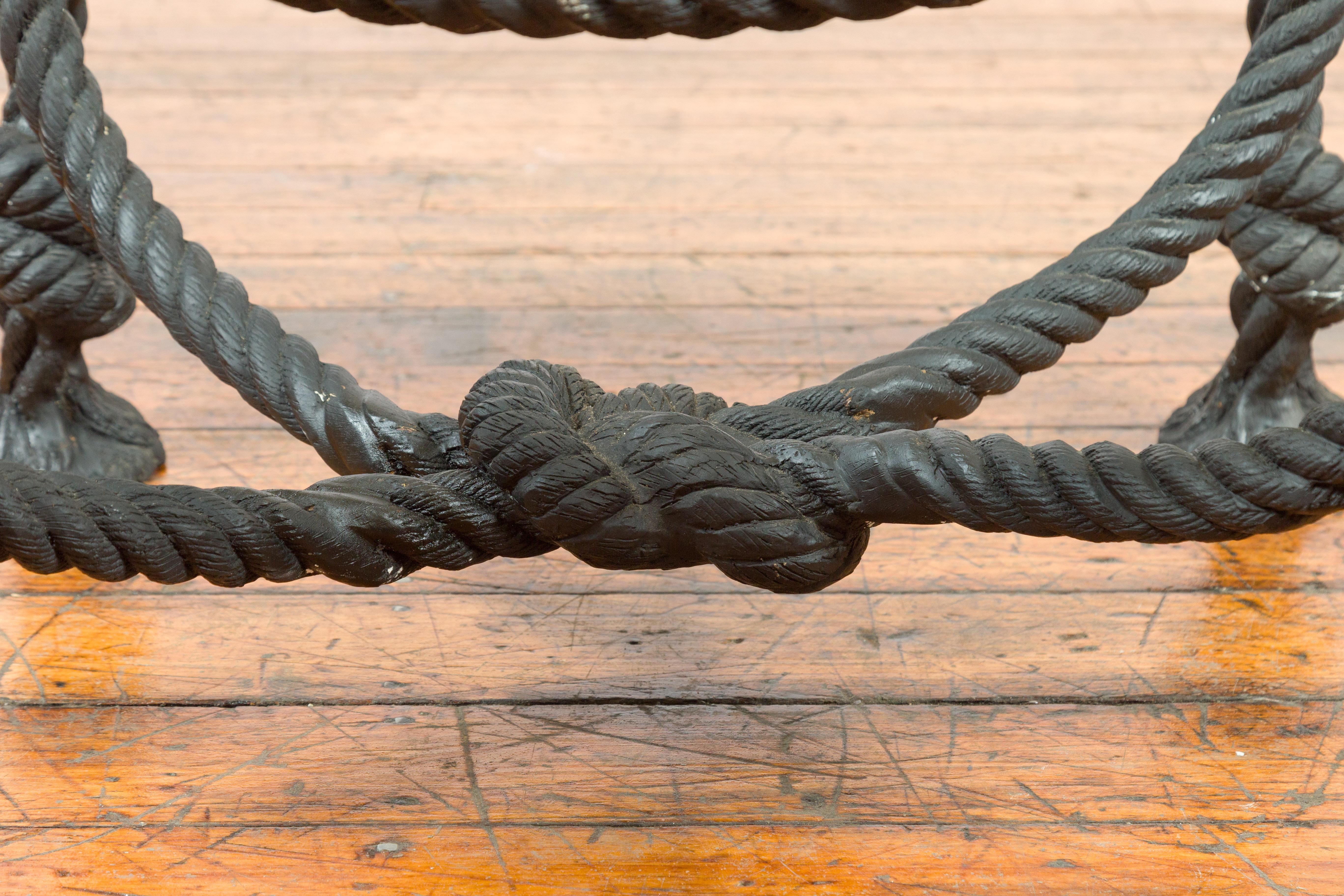 nautical rope coffee table