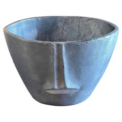 Contemporary Cast Face Pot