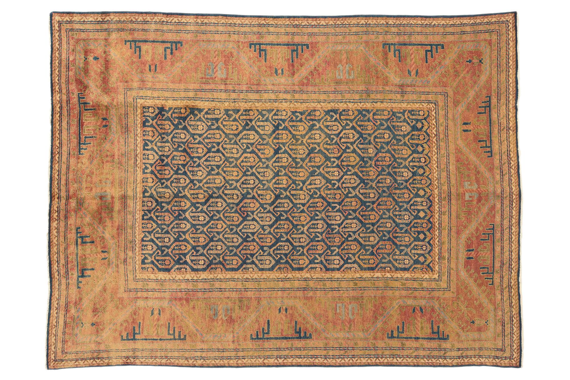 Nueva Alfombra Contemporánea India Kazak Caucásica, 08'05 x 11'02 en venta 2