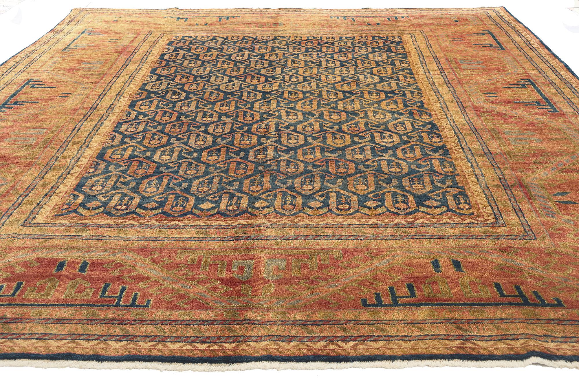 Nueva Alfombra Contemporánea India Kazak Caucásica, 08'05 x 11'02 Kazajo en venta