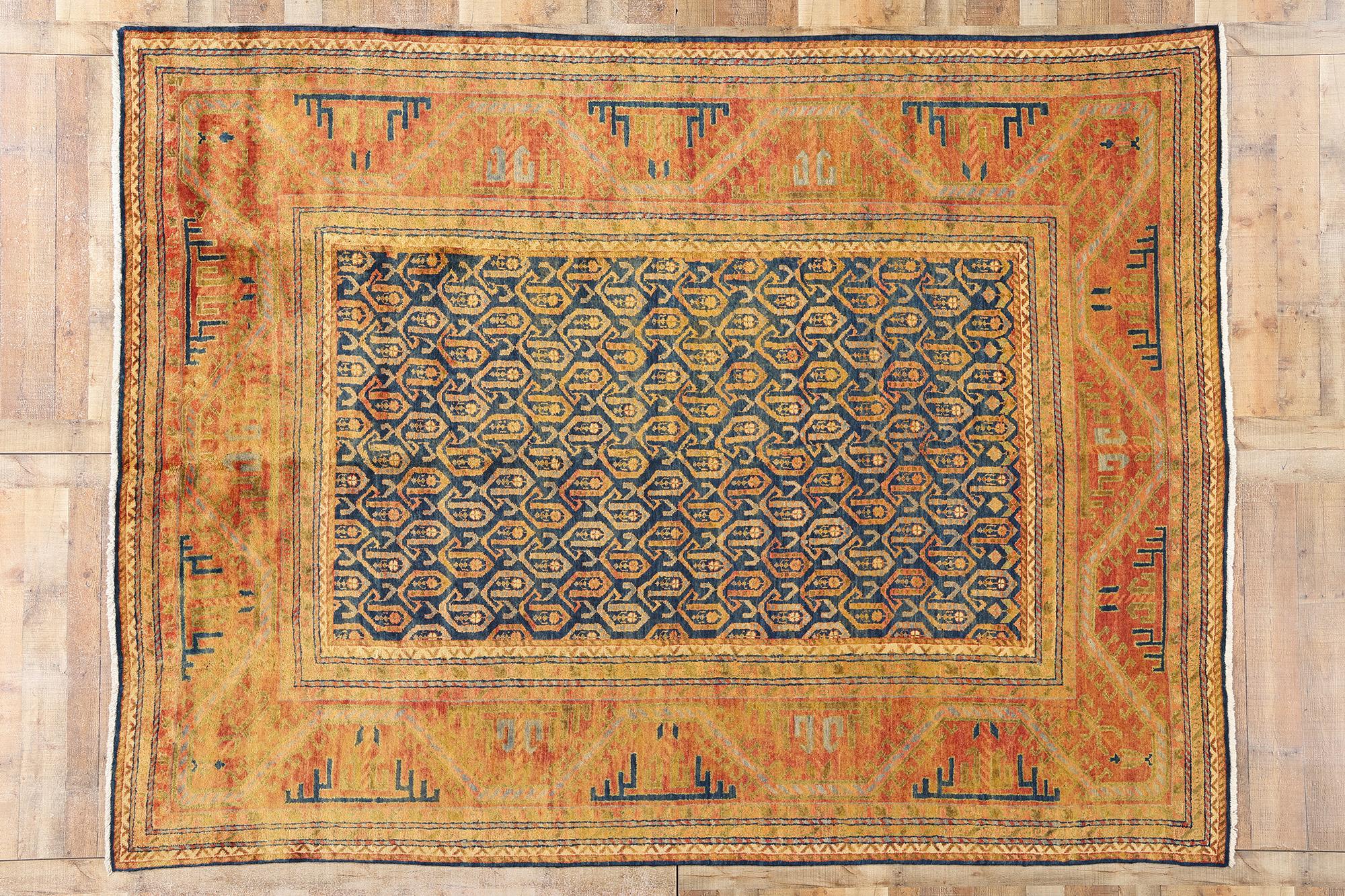 Nueva Alfombra Contemporánea India Kazak Caucásica, 08'05 x 11'02 en venta 1
