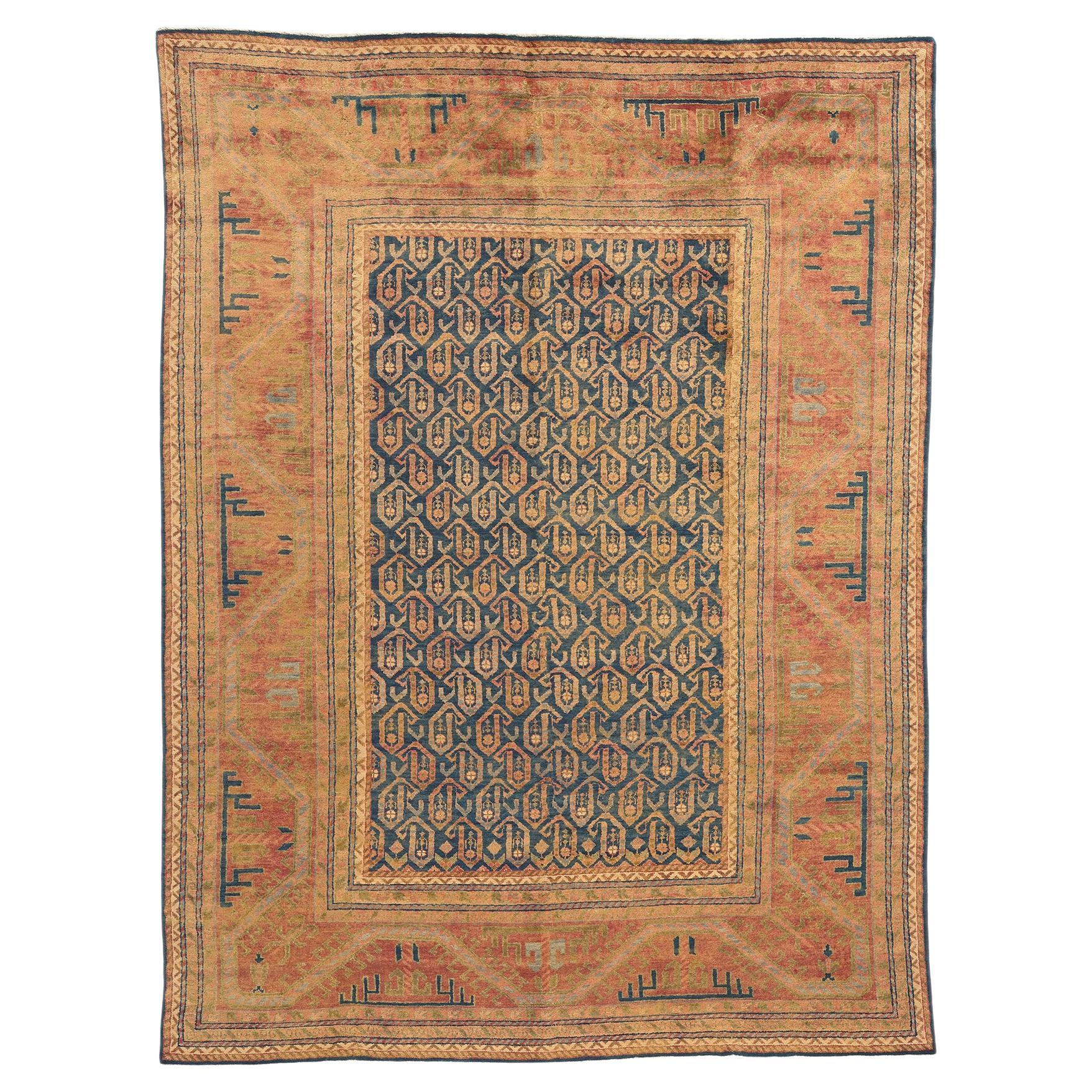 Nueva Alfombra Contemporánea India Kazak Caucásica, 08'05 x 11'02 en venta