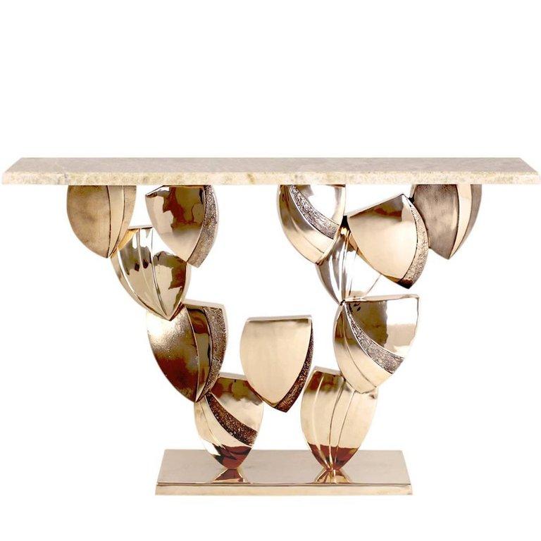 Modern Contemporary CDS11 Petal Console Table For Sale