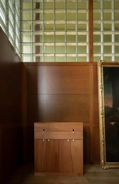 Contemporary Cedar Credenza “LP” with Nylamid Pulls, Architectural Collection.