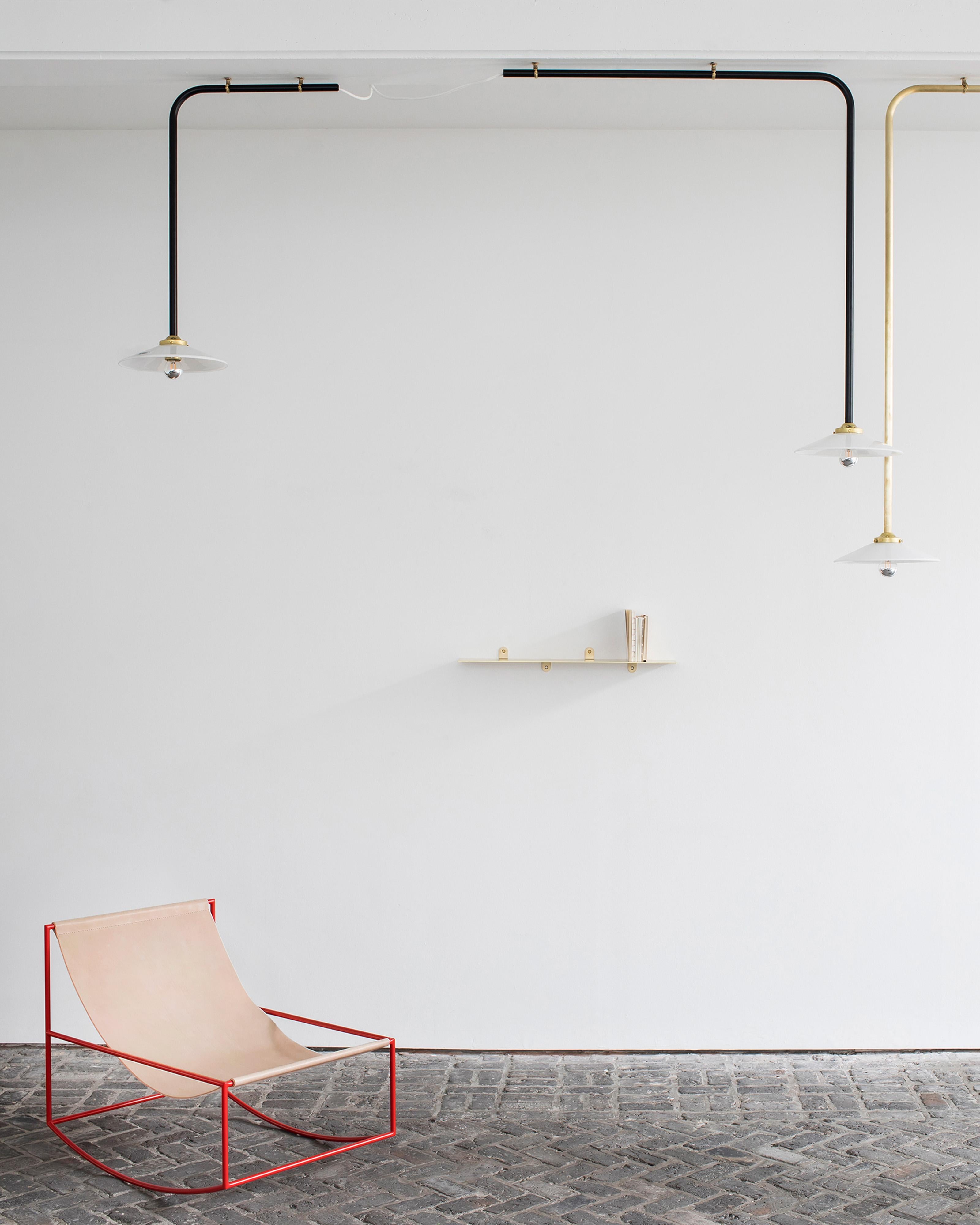 Contemporary Ceiling Lamp N°3 by Muller Van Severen x Valerie Objects, Brass For Sale 4