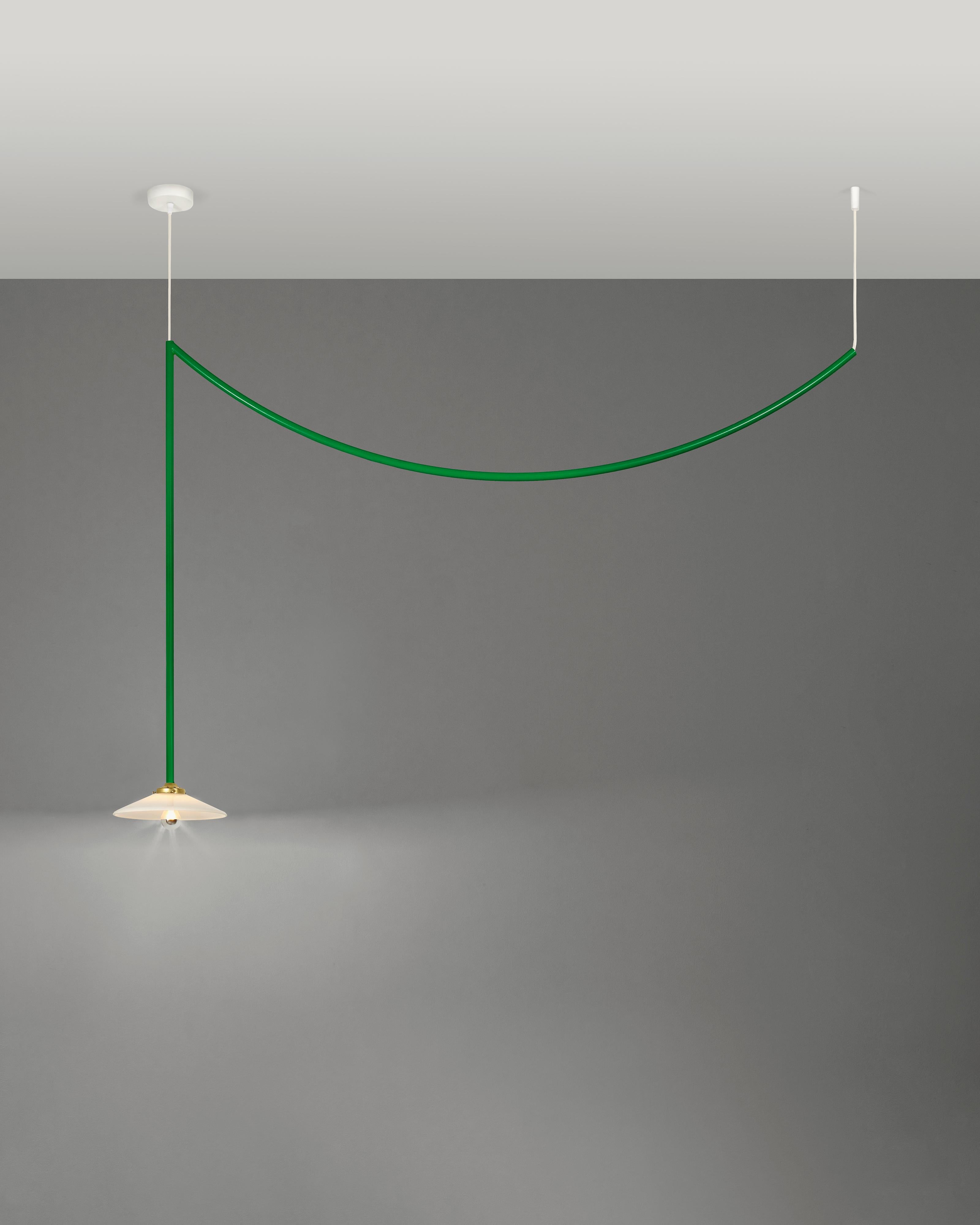 Belgian Contemporary Ceiling Lamp N°4 by Muller Van Severen x Valerie Objects, Green For Sale