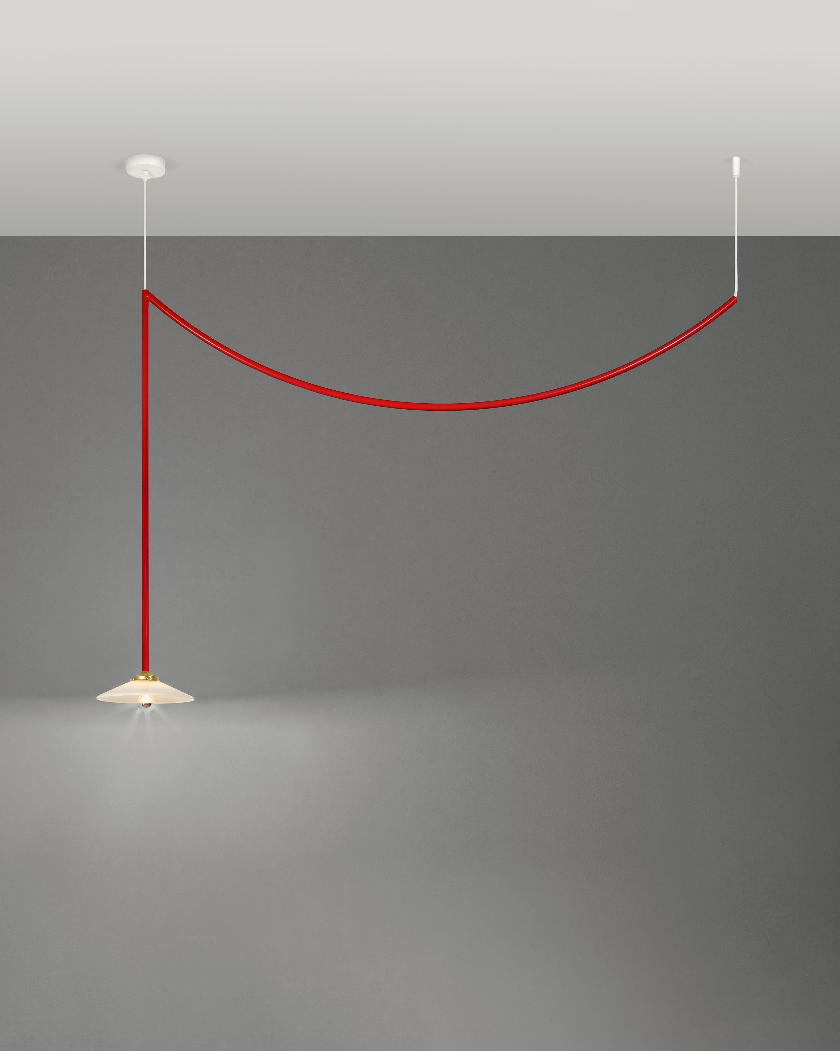 Contemporary Ceiling Lamp N°5 by Muller Van Severen x Valerie Objects, Red For Sale 6