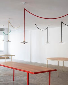 Lámpara de techo contemporánea N°5 de Muller Van Severen x Valerie Objects, Rojo